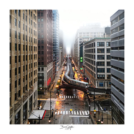 Chicago Rainy Morning